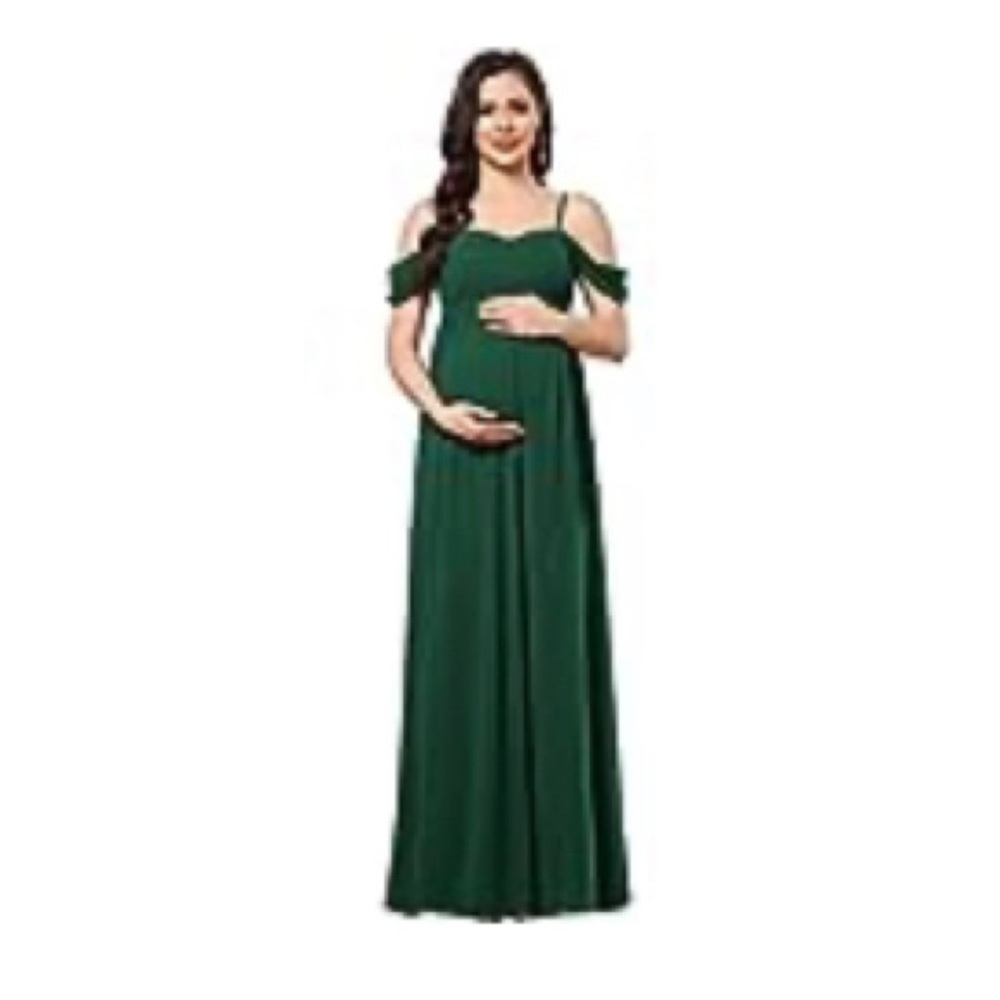 Dark Green Maternity Bridesmaid Dress